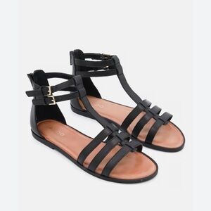 Aldo Mutisia Black Gladiator Sandals
